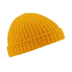 Gorro de lana corto Beechfield B460 bordado