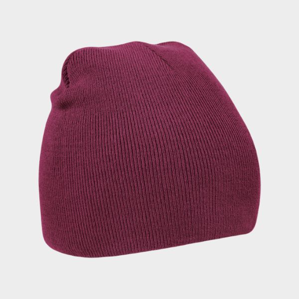 Gorros de lana Beechfield B44 sin dobladillo