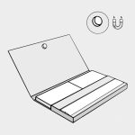 Papel de liar 1 1/4 magnetic con tips de cartón