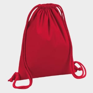 Mochila de cuerdas de algodón orgánico premium