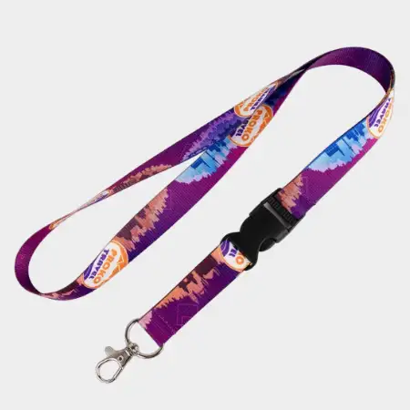 Lanyard con mosquetón y hebilla