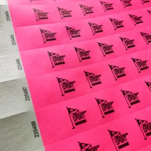 Pulseras de papel personalizadas