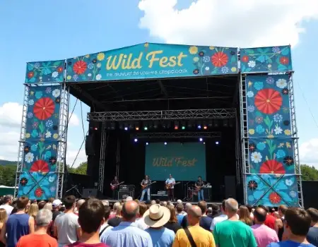Imprimir lonas para escenarios, conciertos y festivales