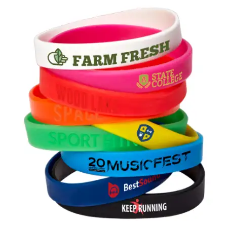Pulseras de silicona personalizadas