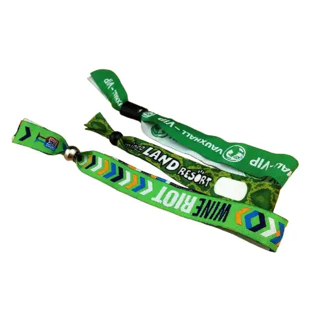 Pulseras de tela bordadas personalizadas